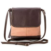 Bolsa de Ombro em Couro Legítimo Modelo Jô, Cor Tons Terroso - marca