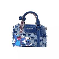 Bolsa De Ombro Em Denim Com Estampa De Desenho Da Disney, Bolsa Portátil Em Forma De Travesseiro