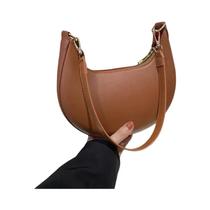 Bolsa De Ombro Em Forma De Lua De Luxo Para Mulheres, Design Elegante E Sofisticado