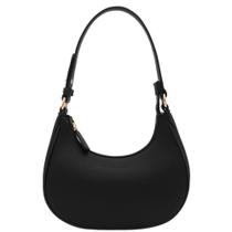 Bolsa de ombro FashionPuzzle Small Crescent Black para mulheres Bolsa de ombro FashionPuzzle Small Crescent Black para mulheres