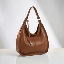 Bolsa De Ombro Feminina Com Alça Regulável 35cm Meia Lua