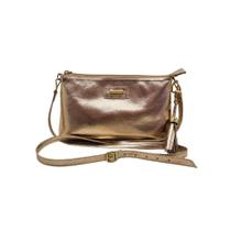 Bolsa de Ombro Feminina Couro Legítimo Bolso Interno Alça Regulável Tassel
