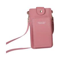 Bolsa De Ombro Feminina De Cor Sólida, Moda, Porta Celular, Carteira, Porta Cartão De Licença De