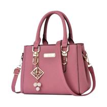 Bolsa de Ombro Feminina de Couro Casual - Grande Capacidade