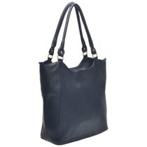 Bolsa de Ombro Feminina de couro forrada B2 preto
