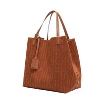 Bolsa De Ombro Feminina De Couro PU De Grande Capacidade, Multifuncional, Cor Sólida