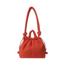 Bolsa De Ombro Feminina De Dacron Macio, Moda Coreana, Mini Tote, Bolsa Transversal, Bolsa De Mão