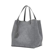 Bolsa De Ombro Feminina De Grande Capacidade, Bolsa De Mão Em Cor Sólida Com Bolso Externo, Alta