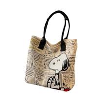 Bolsa De Ombro Feminina De Grande Capacidade, Bolsa Tote Portátil Estilosa Com Desenho Do Snoopy