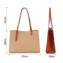 Bolsa de Ombro Feminina de Grande Capacidade , Compatível com Laptop, Couro Impermeável Casual Presente Tote Bolsa