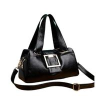 Bolsa De Ombro Feminina De Grande Capacidade Textura De Couro Bolsa Multifuncional Em Forma De