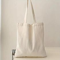 Bolsa de Ombro Feminina de Lona - Grande Capacidade, Casual e Simples