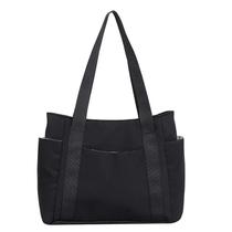 Bolsa de Ombro Feminina de Nylon - Grande Capacidade e Design Simples