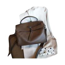 Bolsa De Ombro Feminina Em Couro Legítimo, Bolsa De Designer Luxuosa, Tote Mensageiro Costurada