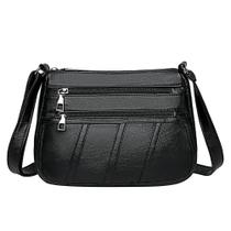 Bolsa de Ombro Feminina em PU - Multibolsos e Design Moderno