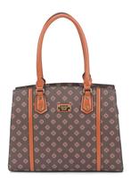 Bolsa de Ombro Feminina Gash Monograma Marrom Original