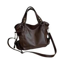 Bolsa De Ombro Feminina Grande Capacidade Em Couro Macio, Bolsa De Viagem Transversal