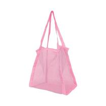 Bolsa De Ombro Feminina Grande Capacidade Em Tela Vazada Para Verão, Viagem, Praia E Compras