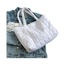 Bolsa de Ombro Feminina Grande - Casual em Algodão e Nylon para Outono/Inverno Bolsa de Ombro Feminina Grande - Casual em Algodão e Nylon para Outono/Inverno