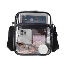 Bolsa De Ombro Feminina Leve Com Alça De Malha, À Prova D'água, Transparente, Em PVC, Para iPad De