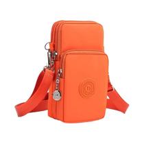 Bolsa De Ombro Feminina Multifuncional De Grande Capacidade Para Celular, Com Três Camadas E Zíper