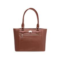 Bolsa de Ombro Feminina Tote Torniquete Marrom