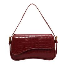 Bolsa de ombro feujury Y2K Crossbody Vegan Leather Red Crocodile Bolsa de ombro feujury Y2K Crossbody Vegan Leather Red Crocodile