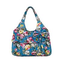 Bolsa De Ombro Floral Feminina Em Lona, Mini Bolsa De Moda Com Laço, Porta-Moedas Para Celular