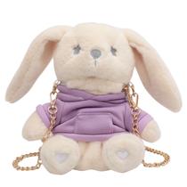 Bolsa de ombro Fluffy Rabbit Bunny para uso diário Bolsa de ombro Fluffy Rabbit Bunny para uso diário
