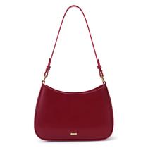 Bolsa de ombro GETERUUV, bolsa feminina de couro vermelho crescente Bolsa de ombro GETERUUV, bolsa feminina de couro vermelho crescente