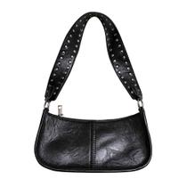 Bolsa de ombro GETERUUV Y2k Retro Studed Crossbody em couro vermelho Bolsa de ombro GETERUUV Y2k Retro Studed Crossbody em couro vermelho