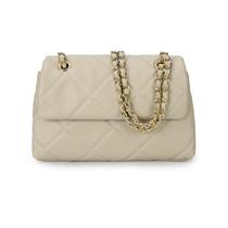 Bolsa de ombro Gladdon Bolsas tiracolo acolchoadas para mulheres bege