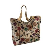 Bolsa De Ombro Grande Com Estampa Floral Reutilizável Bolsa De Moda Simples E Versátil