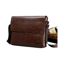 Bolsa De Ombro Grande De Couro Masculina Para iPad, Bolsa De Negócios, Bolsa Transversal