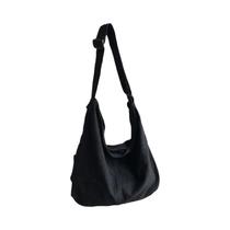 Bolsa De Ombro Grande De Lona Para Mulheres 2023, Bolsa Transversal De Algodão, Moda Coreana Para