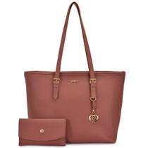 Bolsa de ombro grande de zíper saco fivela com carteira Moncci mimi miami