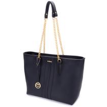 Bolsa de Ombro Grande Shopper Cabe Notebook fechamento de zíper alça de corrente Moncci Bolsa de Ombro Grande Shopper Cabe Notebook fechamento de zíper alça de corrente Moncci