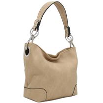 Bolsa de ombro Hobo ALYSSA com Big Snap Hook Hardware Taupe