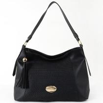 Bolsa De Ombro Hobo Feminina Rafitthy 28.11114A9 Preta