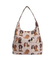 Bolsa de ombro Hobo Signare Tapestry para mulheres Cavalier Dog Bolsa de ombro Hobo Signare Tapestry para mulheres Cavalier Dog