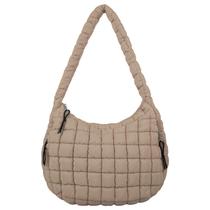 Bolsa de ombro Iqimott acolchoada Puffer Tote Nylon Bubble para mulheres