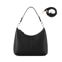Bolsa de ombro Keyli feminina impermeável em couro PU preta