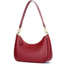 Bolsa de Ombro KKXIU em Couro PU Vermelha com Alças Removíveis Bolsa de Ombro KKXIU em Couro PU Vermelha com Alças Removíveis