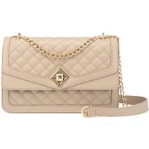 Bolsa de ombro LOVEVOOK Bolsa tiracolo acolchoada de couro nude