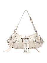 Bolsa de ombro MakeMechic Rivet Y2K Punk Vintage PU Leather Bolsa de ombro MakeMechic Rivet Y2K Punk Vintage PU Leather