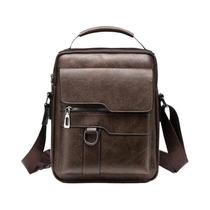 Bolsa de Ombro Masculina de Couro PU para iPad 9,7" - Messenger para Negócios e Viagens