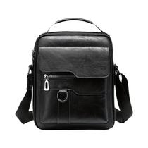 Bolsa de Ombro Masculina de Couro PU para iPad 9,7" - Messenger para Negócios e Viagens