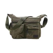 Bolsa de Ombro Masculina de Lona - Casual, Crossbody, para Viagem Bolsa de Ombro Masculina de Lona - Casual, Crossbody, para Viagem