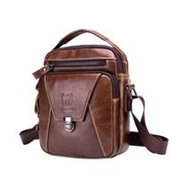 Bolsa De Ombro Masculina Em Couro Legítimo, Bolsa Mensageiro BULLCAPTAIN Bolsa De Ombro Masculina Em Couro Legítimo, Bolsa Mensageiro BULLCAPTAIN