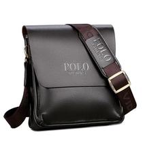 Bolsa de Ombro Masculina - Estilo Polo Vertical para Lazer e Negócios